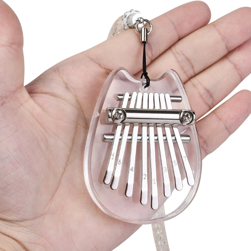 8 Key Mini Thumb Piano Portable Mbira Finger Piano Crystal Transparent Mini Kalimba Best Gift Beginner Piano Tool
8 Key Mini Thumb Piano Portable Mbira Finger Piano Crystal Transparent Mini Kalimba Best Gift Beginner Piano Tool