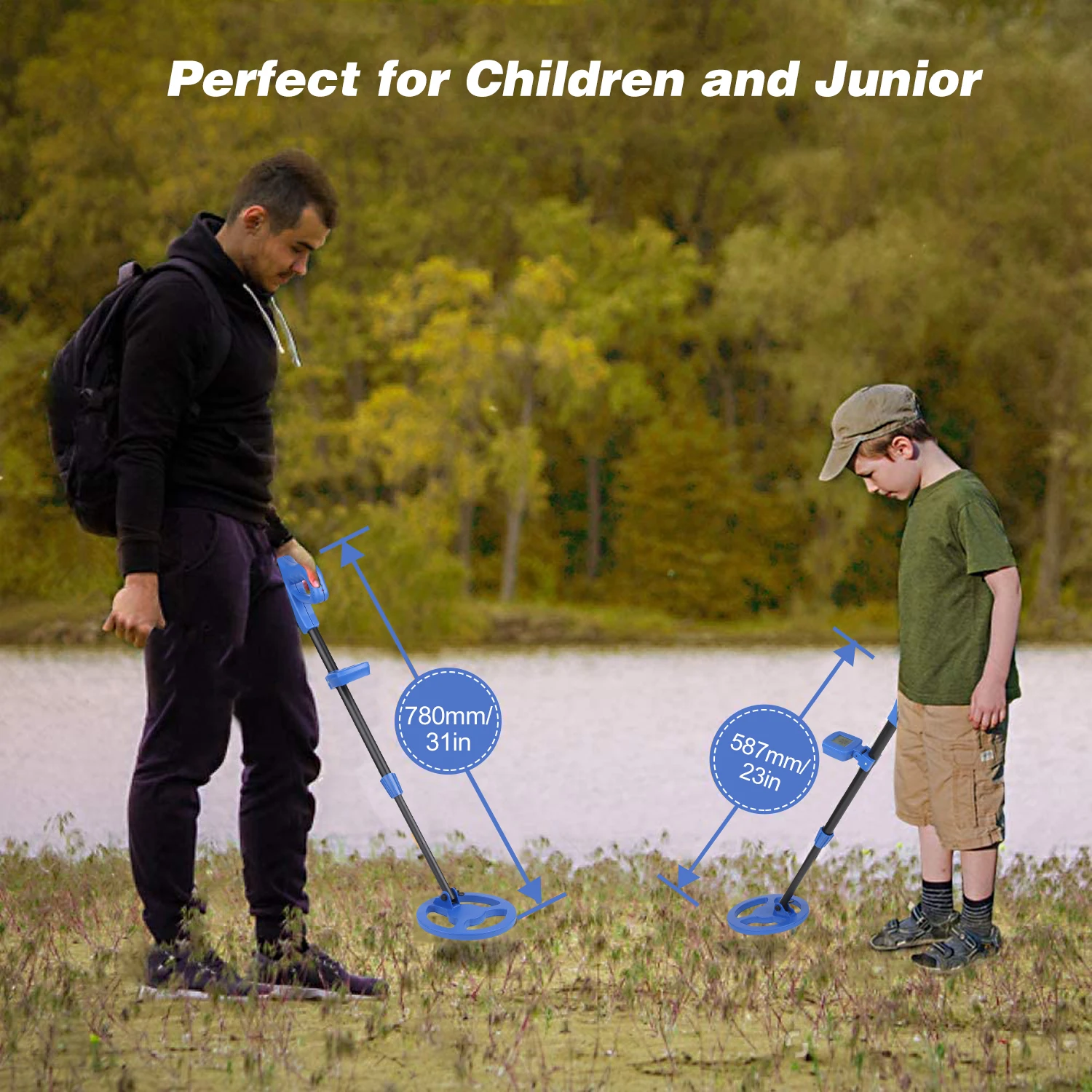 Metal Detector Kid Gold Finder Treasure Hunter Pro Detector LCD 15-30inch Adjustable Stem Sound Flash Alarm 15oz Lightweight 
Metal Detector Kid Gold Finder Treasure Hunter Pro Detector LCD 15-30inch Adjustable Stem Sound Flash Alarm 15oz Lightweight