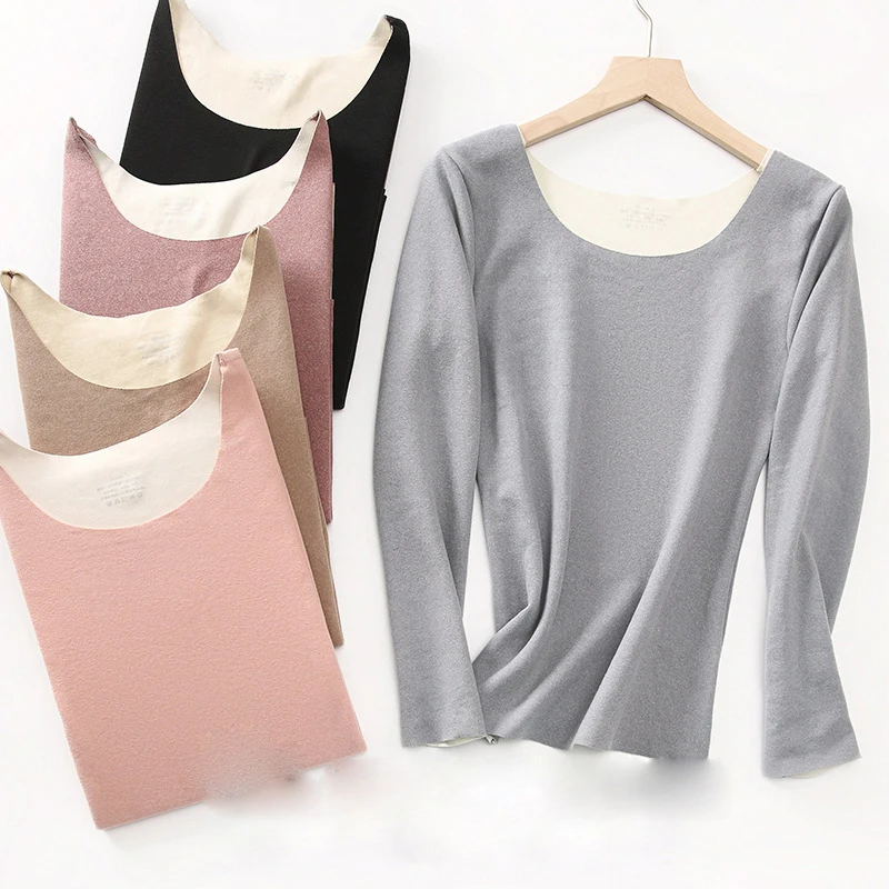Autumn Winter Warm T-Shirt Women Thermal Underwear Ladies Slim Corset O-Neck Sleeveless Female Sexy Tops
Autumn Winter Warm T-Shirt Women Thermal Underwear Ladies Slim Corset O-Neck Sleeveless Female Sexy Tops