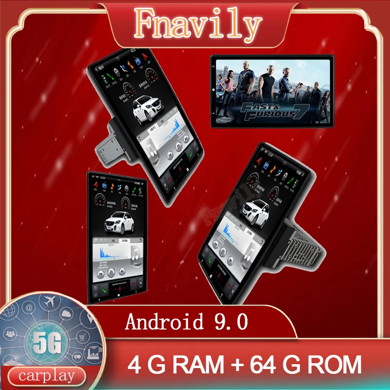 Fnavily Android 9, Автомобильный мультимедийный проигрыватель с поворотом на 360 градусов, стерео, Авторадио, GPS, Bluetooth
Fnavily Android 9, Автомобильный мультимедийный проигрыватель с поворотом на 360 градусов, стерео, Авторадио, GPS, Bluetooth