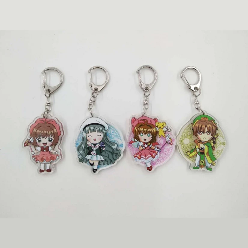 Аниме Cardcaptor Сакура Акриловый Брелок фигурка брелка для ключей подвеска игрушки