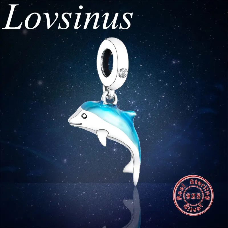 925 Sterling Silver Miniature Shimmering Dolphin Dangle Charm Beads Fit Original European Silver Charm Bracelet Necklace Jewelry
925 Sterling Silver Miniature Shimmering Dolphin Dangle Charm Beads Fit Original European Silver Charm Bracelet Necklace Jewelry