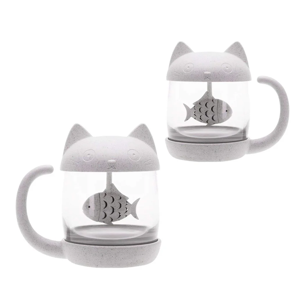 Tea Mug with Infuser Cat Glass Mugs Cup with Fish Strainer Filter for Girls Wowen
Tea Mug with Infuser Cat Glass Mugs Cup with Fish Strainer Filter for Girls Wowen