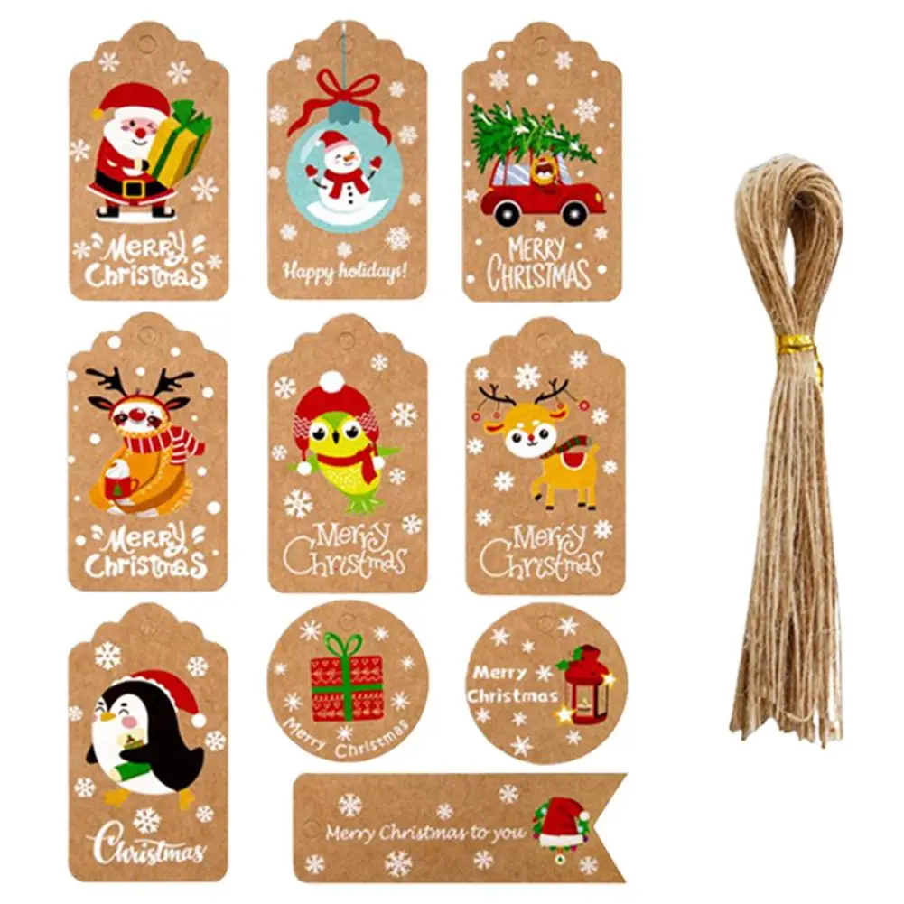 50Pcs Merry Christmas Kraft Paper Tags DIY Handmade Gift Wrapping Paper Labels Santa Claus Hang Tag Ornaments New Year Decor
50Pcs Merry Christmas Kraft Paper Tags DIY Handmade Gift Wrapping Paper Labels Santa Claus Hang Tag Ornaments New Year Decor