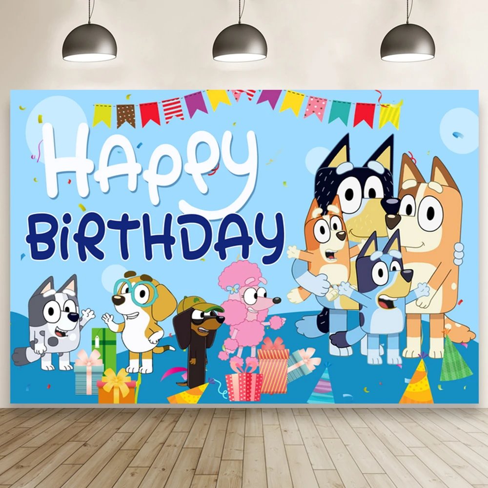 Bluey Family Cartoon Happy Dogs Newborn Backdrop Kid Birthday Party Cake Decor Banner Photography Studio Photo Background Poster
Bluey Family Cartoon Happy Dogs Newborn Backdrop Kid Birthday Party Cake Decor Banner Photography Studio Photo Background Poster
