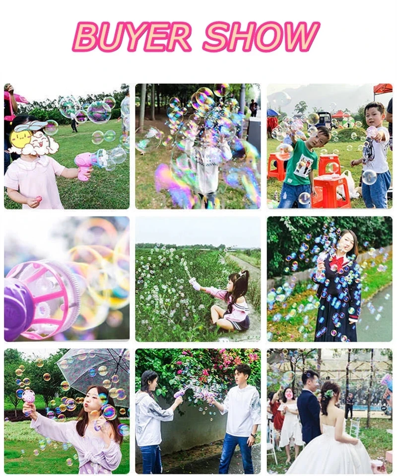 Summer Magic Bubble Machine with Mini Fan Kids Outdoor Toys Wedding Supplies Electric Automatic Bubble Blower Maker Gun
Summer Magic Bubble Machine with Mini Fan Kids Outdoor Toys Wedding Supplies Electric Automatic Bubble Blower Maker Gun