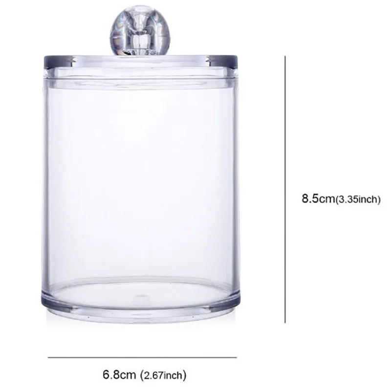 PS Transparent Multi Purpose Home Supplies Cotton Swab Organizer For Makeup 1Pcs Cotton Pad Box Storage Bins Round Container
PS Transparent Multi Purpose Home Supplies Cotton Swab Organizer For Makeup 1Pcs Cotton Pad Box Storage Bins Round Container