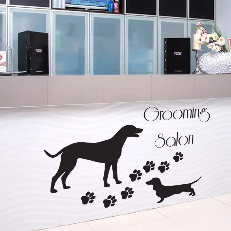 Pet Grooming Salon Wall Sticker Glass Decal Dog Posters Vinyl Art Decals Decor Mural Pet Shop Clinic 1006
Pet Grooming Salon Wall Sticker Glass Decal Dog Posters Vinyl Art Decals Decor Mural Pet Shop Clinic 1006
