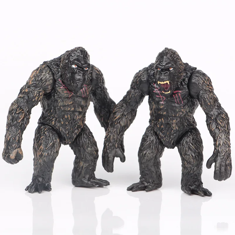 2 шт./компл. BANDAI Q новая Годзилла против Кинг Конг Скелет остров Горилла Монстры