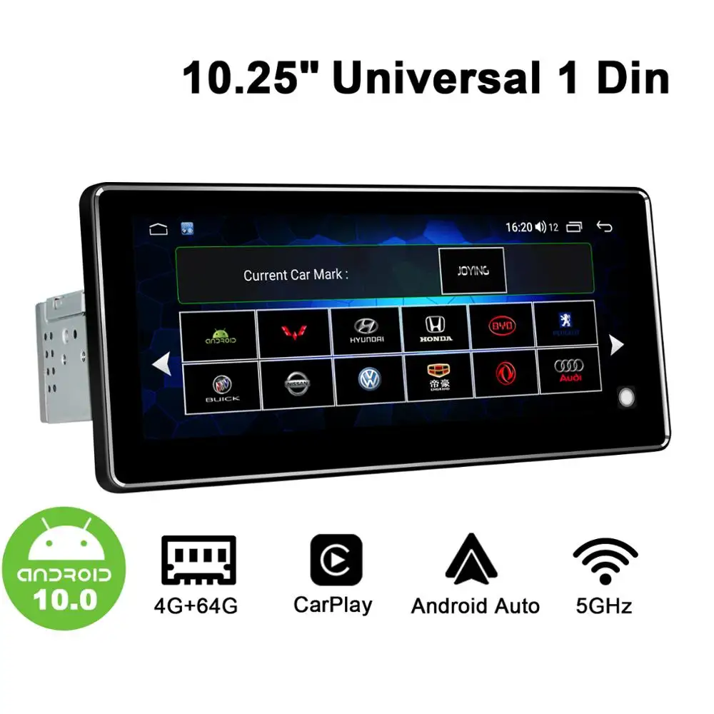 10.25" Single Din Android10 Car Stereo Radio GPS DSP SPDIF Carplay 4G SIM 5GWiFi Subwoofer Optical Output Topslink Split-screen
10.25" Single Din Android10 Car Stereo Radio GPS DSP SPDIF Carplay 4G SIM 5GWiFi Subwoofer Optical Output Topslink Split-screen