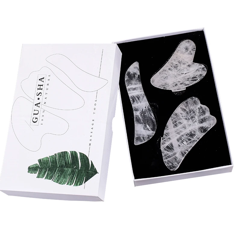 Rock Quartz Gua sha Tool 3 pcs Set Natural Stone Reduce Wrinkles Aging Massage Tools Skin Detox Facial Body Eyes Neck Massager
Rock Quartz Gua sha Tool 3 pcs Set Natural Stone Reduce Wrinkles Aging Massage Tools Skin Detox Facial Body Eyes Neck Massager