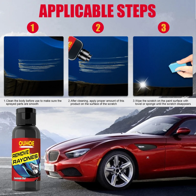 30ml Car Scratch Remover Car Scratch Removal Kit Compound Repair Polishing Care Wax Universal Car Paint Care And Swirl Remover
30ml Car Scratch Remover Car Scratch Removal Kit Compound Repair Polishing Care Wax Universal Car Paint Care And Swirl Remover