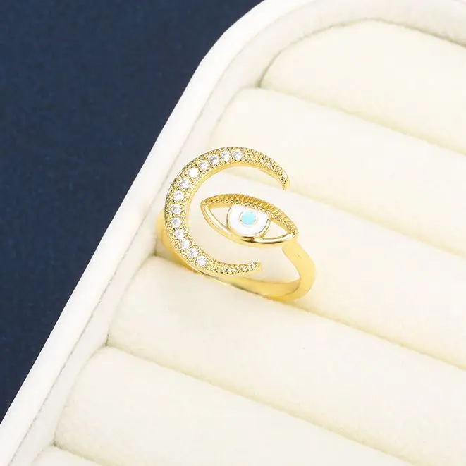 2021 Fashion Moon And Evil Eyes Rings For Women Boho Adjustable Ring Gold Charm Crystal Jewelery Female Accessories Wholesale
2021 Fashion Moon And Evil Eyes Rings For Women Boho Adjustable Ring Gold Charm Crystal Jewelery Female Accessories Wholesale
