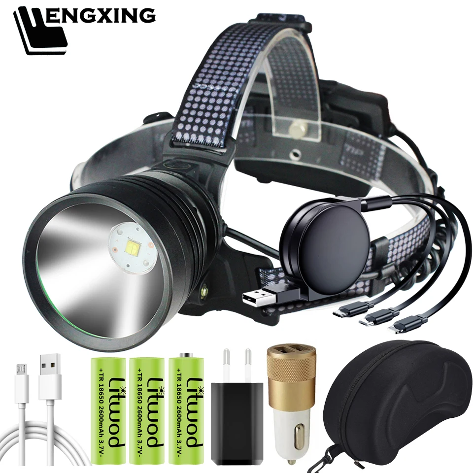 XHP90.2 Cooling Fan 7-Core Led Headlight Zoomable Headlamp Head Flashlight Lamp Power Torch Light 18650 Battery
XHP90.2 Cooling Fan 7-Core Led Headlight Zoomable Headlamp Head Flashlight Lamp Power Torch Light 18650 Battery