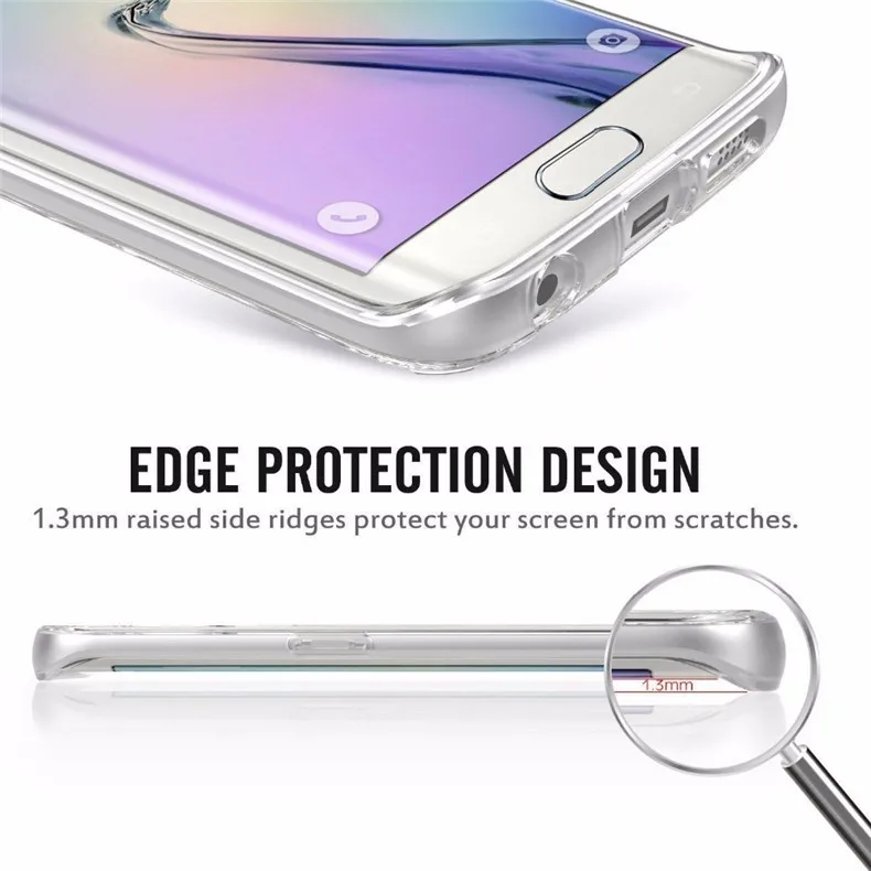 Силиконовый чехол с полным покрытием 360 градусов для Samsung Galaxy S9 S8 S7 S6 Edge Plus A8 2018 A3 A5