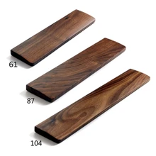 Walnut Wooden Mechanical Keyboard Wrist Rest with Anti-Slip Mat Ergonomic Gaming Desk Wrist Pad Support 61 87 104 Keys