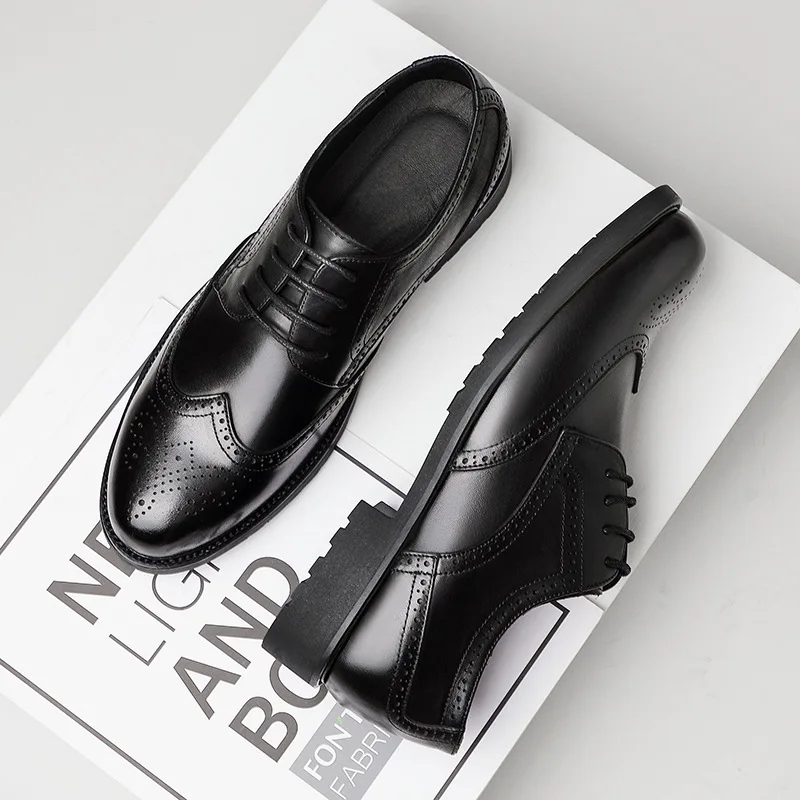 Autumn new style men leather shoes men's leather business casual soft-soled leather shoes British style Brock carved men's shoes
Autumn new style men leather shoes men's leather business casual soft-soled leather shoes British style Brock carved men's shoes