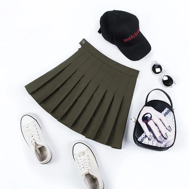 Half-length Skirt 2021 New Solid Color Pleated Skirt Summer Female High Waist Fashion All-match Sexy Short Skirt A-line Skirt
Half-length Skirt 2021 New Solid Color Pleated Skirt Summer Female High Waist Fashion All-match Sexy Short Skirt A-line Skirt