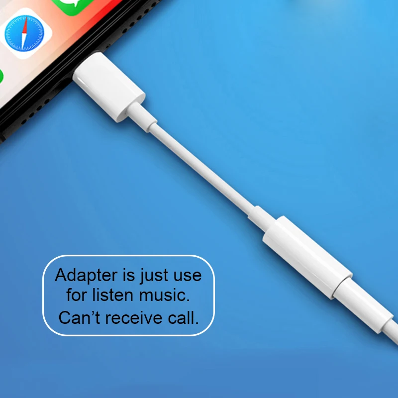 

Headphone Adapter For iPhone 7 8 11 X XR AUX Earphone Adaptador on IOS 11 12 13 To 3.5mm Jack Female Male Charger Adapters