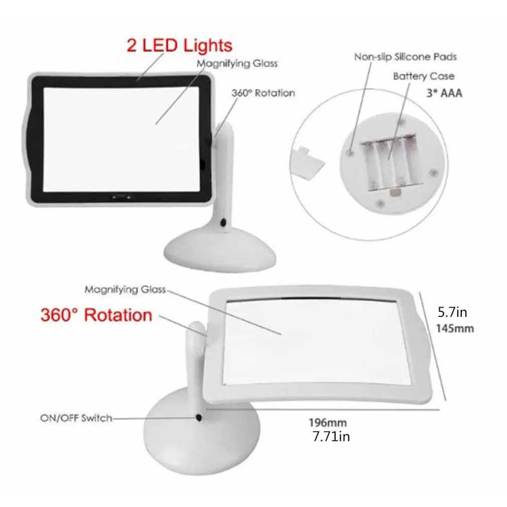 Durable Screen Magnifier 360 Degree Rotating Bracket Desktop Magnifying Glass With Led Light Screen Magnifier
Durable Screen Magnifier 360 Degree Rotating Bracket Desktop Magnifying Glass With Led Light Screen Magnifier