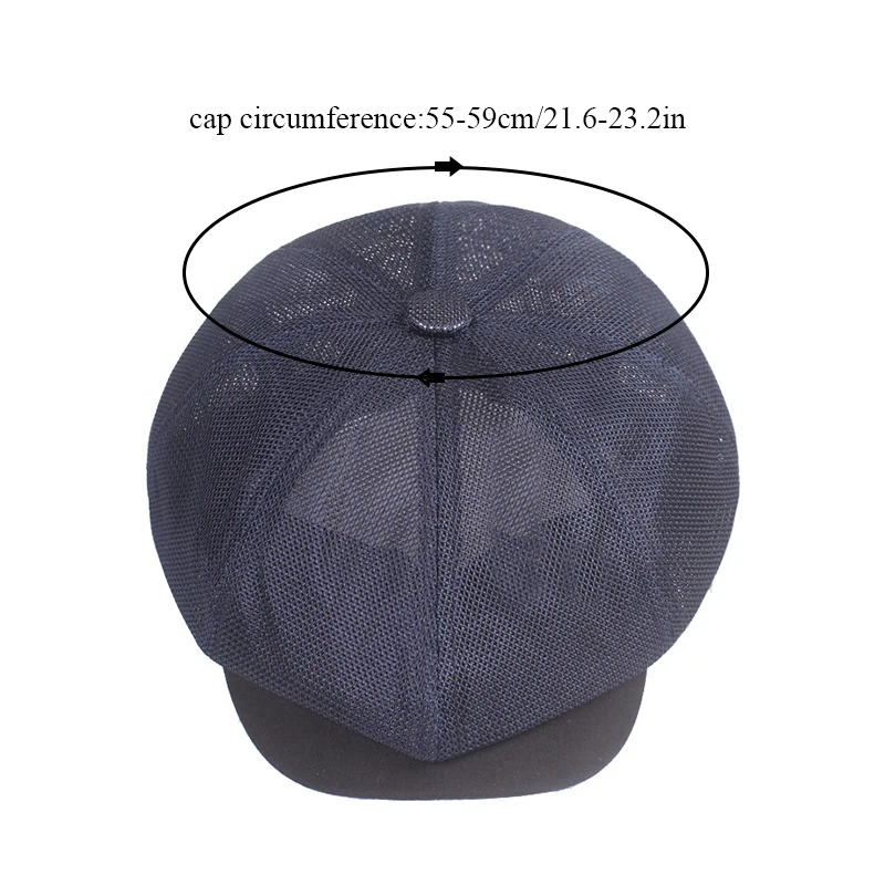 Summer Spring Casual Beret Hat Fashion Breathable Mesh Adjustable Breathable Solid Color Mesh Unisex Casual Beret Hat Flat Cap
Summer Spring Casual Beret Hat Fashion Breathable Mesh Adjustable Breathable Solid Color Mesh Unisex Casual Beret Hat Flat Cap
