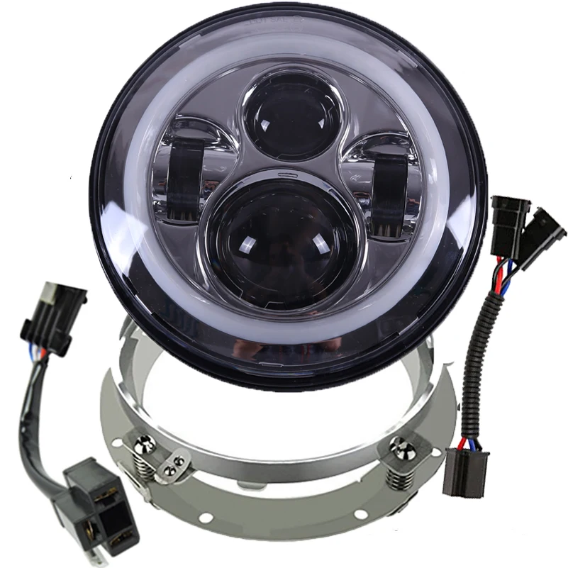 7" Black led Headlights with 7 inch Mounting Bracket Ring DRL Turn Signal Lights Motorcycle for Harley Touring Switchback
7" Black led Headlights with 7 inch Mounting Bracket Ring DRL Turn Signal Lights Motorcycle for Harley Touring Switchback