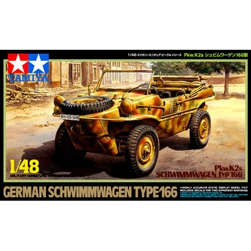 Tamiya 32506 1/48 Scale German Pkw.K2s Schwimmwagen Type 166 Amphibious jeep Display Toy Plastic Assembly Building Model Kit
Tamiya 32506 1/48 Scale German Pkw.K2s Schwimmwagen Type 166 Amphibious jeep Display Toy Plastic Assembly Building Model Kit