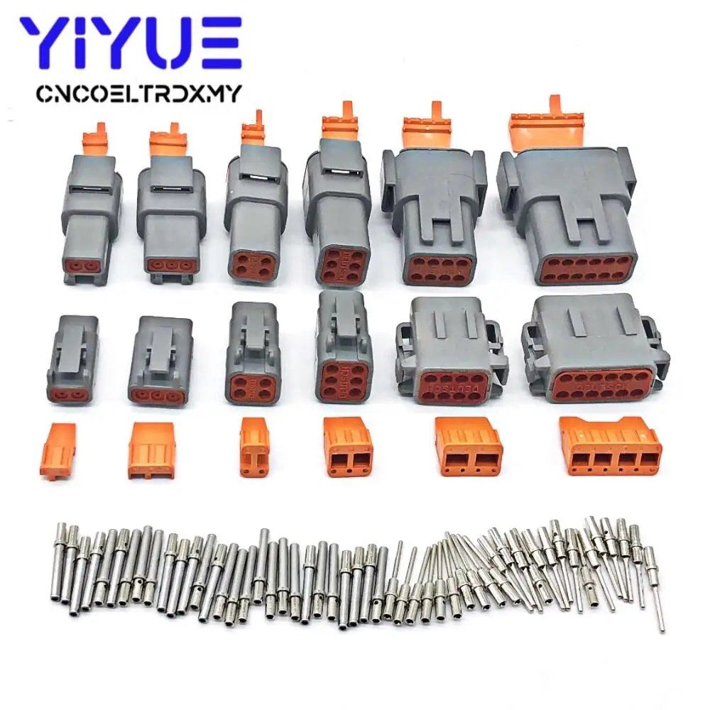 Deutsch DTM 2-12P DTM06-2/3/4/6/8/12S DTM04-2/3/4/6/8/12P 16-22awg Waterproof Connector With Solid Pins Automotive Sealed Plug
Deutsch DTM 2-12P DTM06-2/3/4/6/8/12S DTM04-2/3/4/6/8/12P 16-22awg Waterproof Connector With Solid Pins Automotive Sealed Plug