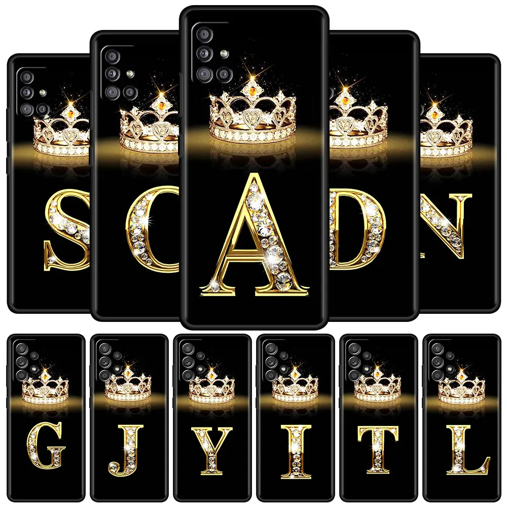 Diamond Crown Letter Funda for Samsung A51 A12 A21s Phone Case For Galaxy A03s A71 A31 A52 A32 A02s A11 Soft Mobile Coque
Diamond Crown Letter Funda for Samsung A51 A12 A21s Phone Case For Galaxy A03s A71 A31 A52 A32 A02s A11 Soft Mobile Coque