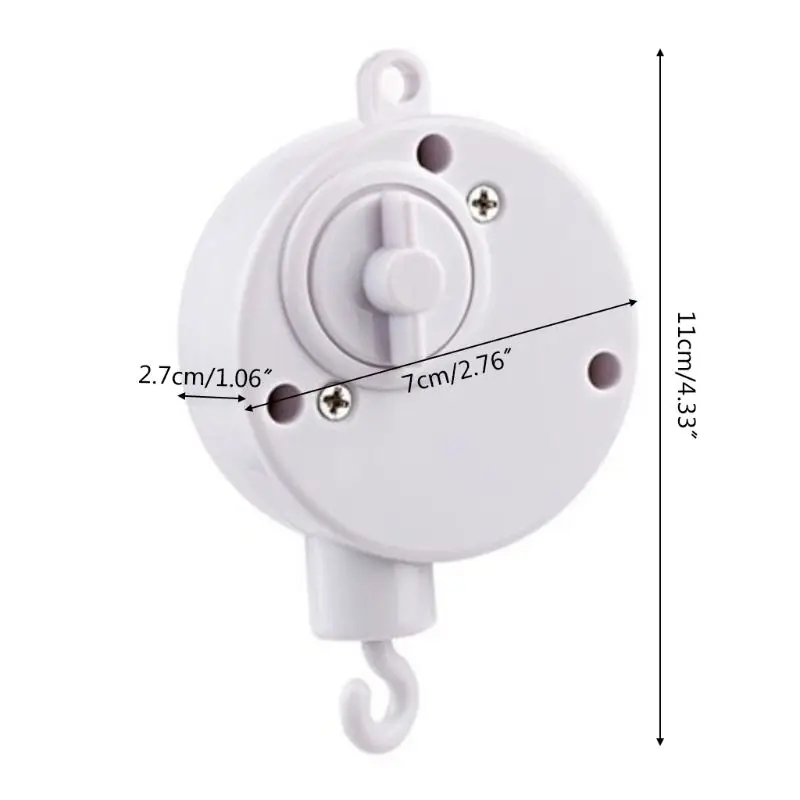 Baby Mobile Crib Bed Bell Toy Windup Movement Music Box Machine Nursery Songs Rotary Room Decor
Baby Mobile Crib Bed Bell Toy Windup Movement Music Box Machine Nursery Songs Rotary Room Decor