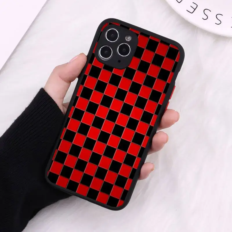 Checkerboard Soft Art Pattern art Phone Case Matte Transparent for iPhone 7 8 11 12 s mini pro X XS XR MAX Plus cover funda
Checkerboard Soft Art Pattern art Phone Case Matte Transparent for iPhone 7 8 11 12 s mini pro X XS XR MAX Plus cover funda
