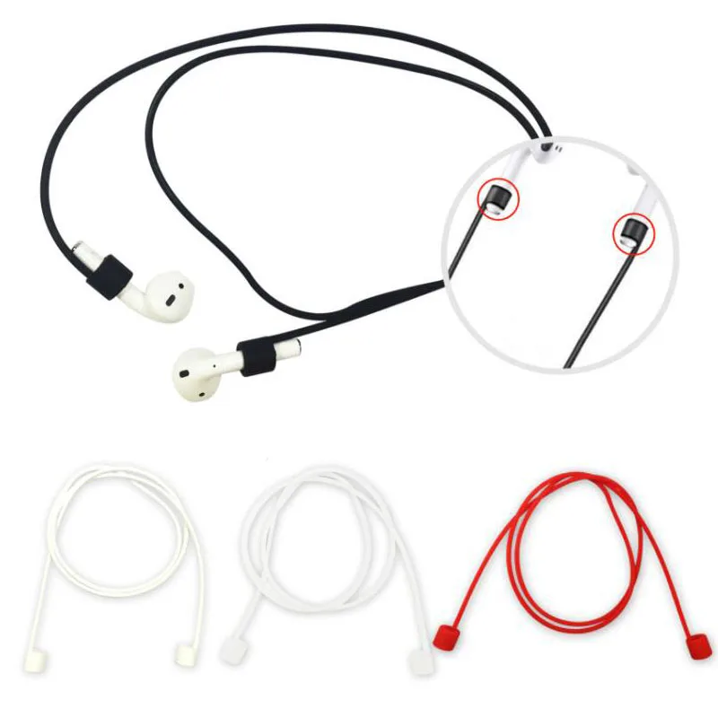 Silicone Earphone Rope Holder Anti-Lost Cable For Apple iphone X 8 7 AirPods Wireless Bluetooth Headphone Neck Strap Cord String
Silicone Earphone Rope Holder Anti-Lost Cable For Apple iphone X 8 7 AirPods Wireless Bluetooth Headphone Neck Strap Cord String