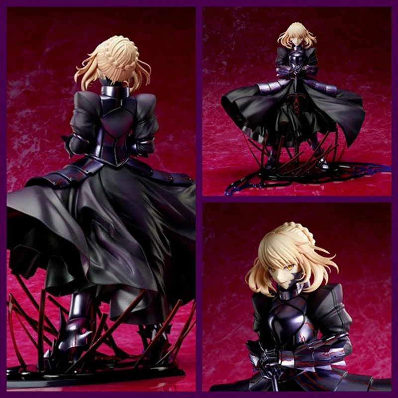 

Anime Fate Grand Order Black Saber Alter Altria Pendragon Battle Ver. PVC Action Figures Collection Model Kids Toys Doll Gifts
