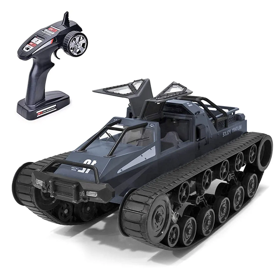 1:12 2.4G 4WD All-Terrain RC Off-Road Crawler High Speed Drift Battle Tank Model Toy Remote Control Toys For Boys - Grey
1:12 2.4G 4WD All-Terrain RC Off-Road Crawler High Speed Drift Battle Tank Model Toy Remote Control Toys For Boys - Grey