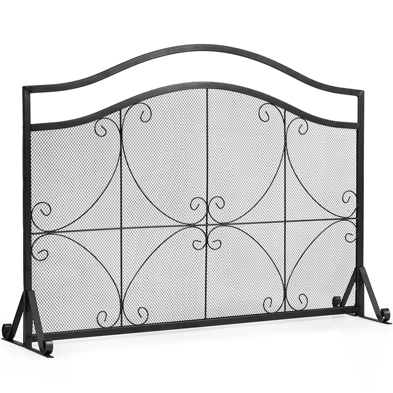 Single Panel Fireplace Screen Free Standing Spark Guard Fence High Security Heavy Duty Iron Frame Free Standing Construction
Single Panel Fireplace Screen Free Standing Spark Guard Fence High Security Heavy Duty Iron Frame Free Standing Construction