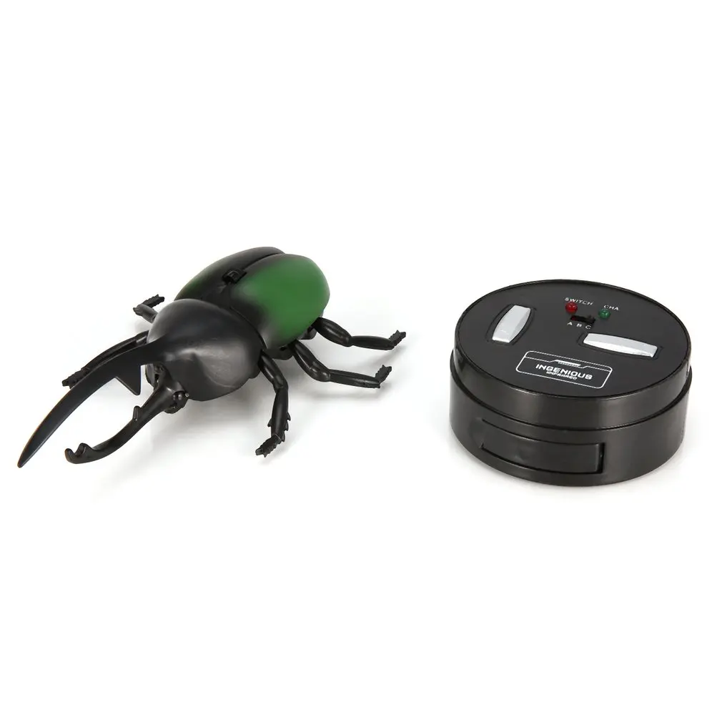 Infrared Remote Control Realistic Moke Fake Beetle RC Prank Insect Bugs for Joke Scary Trick Toy Gift Party Surprise Animals |