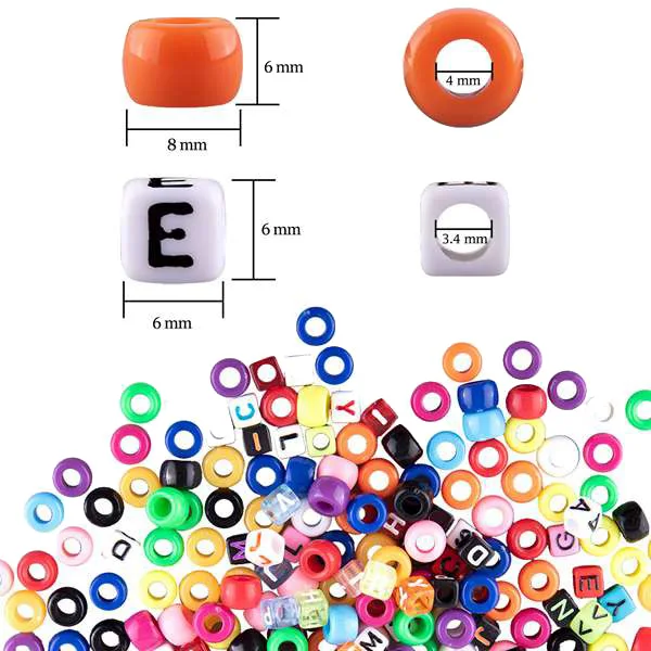 1000Pcs Acrylic Letter Bead Barrel Bead Accessories 8 Color Elastic Line DIY Bracelet Material with Tweezers
1000Pcs Acrylic Letter Bead Barrel Bead Accessories 8 Color Elastic Line DIY Bracelet Material with Tweezers