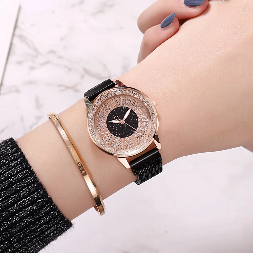 Fashion dragonfly watch ladies casual rose gold mesh band quartz unbranded female cheap price | Наручные часы