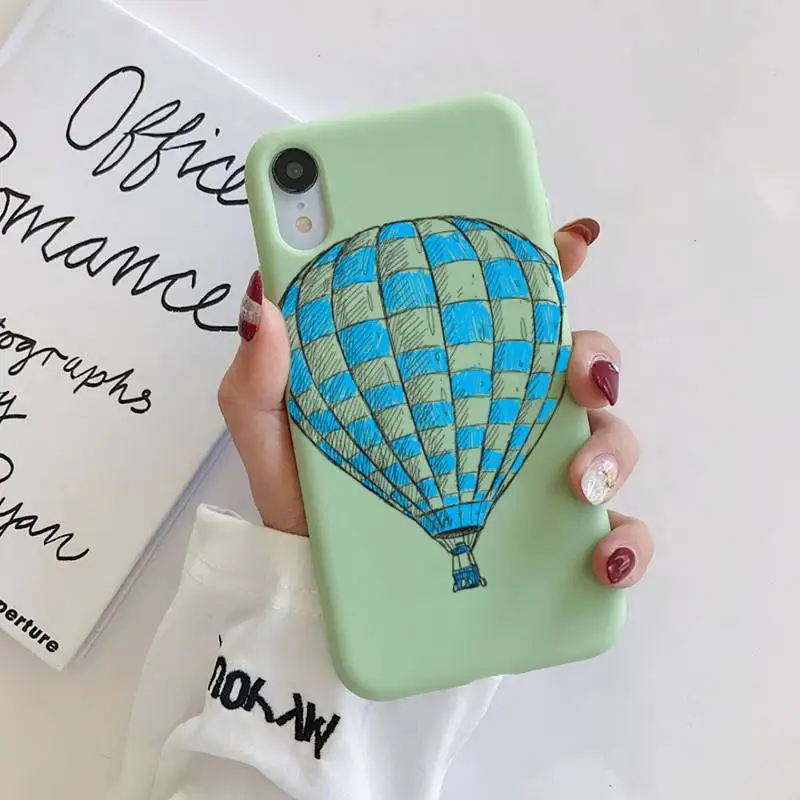 Cartoon hot air balloon Phone Case Liquid for iPhone 11 Pro Max XR XS X Soft Candy Cover for iPhone 6 6S 7 8 Plus Cases 
Cartoon hot air balloon Phone Case Liquid for iPhone 11 Pro Max XR XS X Soft Candy Cover for iPhone 6 6S 7 8 Plus Cases