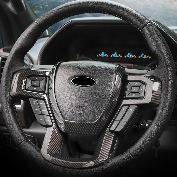 Декоративная накладка на руль автомобиля из углеродного волокна для Ford F150 RAPTOR 2017-2019 2018
Декоративная накладка на руль автомобиля из углеродного волокна для Ford F150 RAPTOR 2017-2019 2018