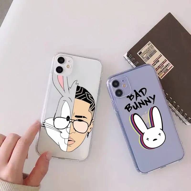 Bad Bunny Phone Case Clear Transparent for iPhone 11 12 13 mini pro XS MAX 8 7 6 6S Plus X 5S SE XR 2020
Bad Bunny Phone Case Clear Transparent for iPhone 11 12 13 mini pro XS MAX 8 7 6 6S Plus X 5S SE XR 2020