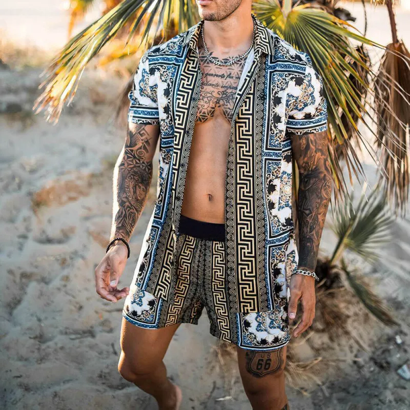 2 pieces sets Men matching sets beach clothing Tracksuits shirts tops + Pants Sports Shirts spring summer 2021
2 pieces sets Men matching sets beach clothing Tracksuits shirts tops + Pants Sports Shirts spring summer 2021