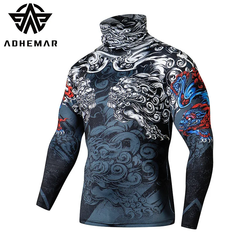 ICCLEK Sports Fitness Clothing Printing Cycling Running High-necked Long-sleeved Base Training Suit Quick-drying Tights
ICCLEK Sports Fitness Clothing Printing Cycling Running High-necked Long-sleeved Base Training Suit Quick-drying Tights