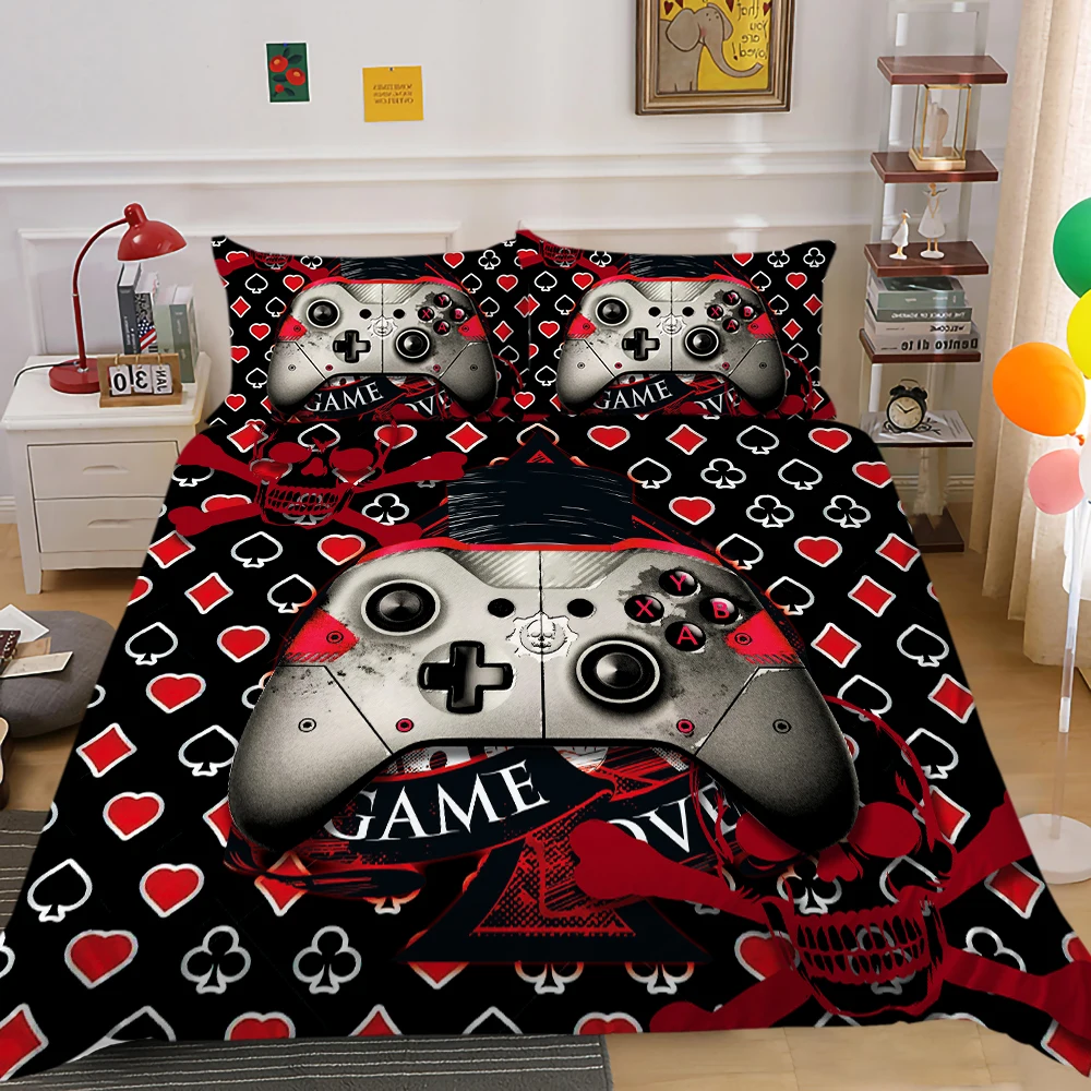 Gamepad Comforter Cover Gamer Bedding Set Teens Video Game Duvet Cover for Youth Kids Boys Modern Game Bed Set
Gamepad Comforter Cover Gamer Bedding Set Teens Video Game Duvet Cover for Youth Kids Boys Modern Game Bed Set