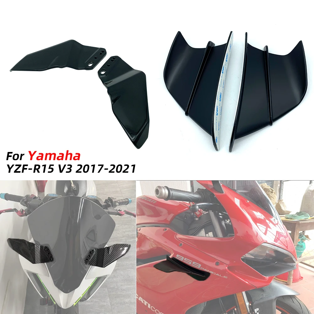 REALZION Front Fairing Aerodynamic Winglet Side Wing Fin Spoiler For Yamaha YZF R15 YZFR15 YZF-R15 V3 2017-2021 2020 2019 2018
REALZION Front Fairing Aerodynamic Winglet Side Wing Fin Spoiler For Yamaha YZF R15 YZFR15 YZF-R15 V3 2017-2021 2020 2019 2018