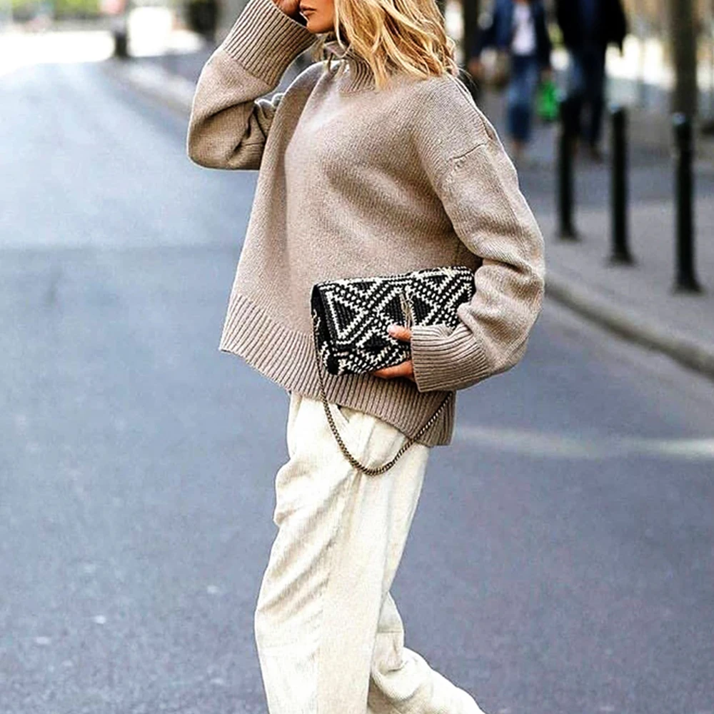 Elegant Women's Sweaters O-neck Long Sleeve Loose Soft Warm Pullover 2020 Autumn Winter High Street Knitted Sweater Jumper
Elegant Women's Sweaters O-neck Long Sleeve Loose Soft Warm Pullover 2020 Autumn Winter High Street Knitted Sweater Jumper