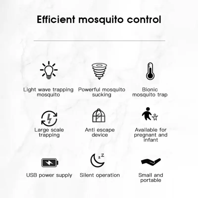 Electric shock mosquito killer Usb charging Suction type Mosquito trap Maternal and infant availability Mosquito killer lamp
Electric shock mosquito killer Usb charging Suction type Mosquito trap Maternal and infant availability Mosquito killer lamp