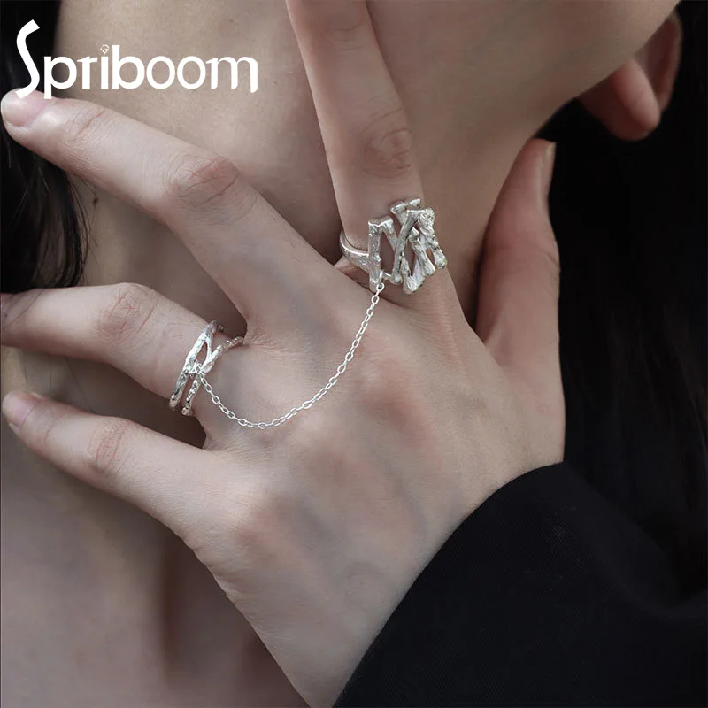 Multi-Finger Chain Rings for Women Open Adjustable Geometric Ring Punk Men Hip Pop Combination Index Finger Jewelry
Multi-Finger Chain Rings for Women Open Adjustable Geometric Ring Punk Men Hip Pop Combination Index Finger Jewelry