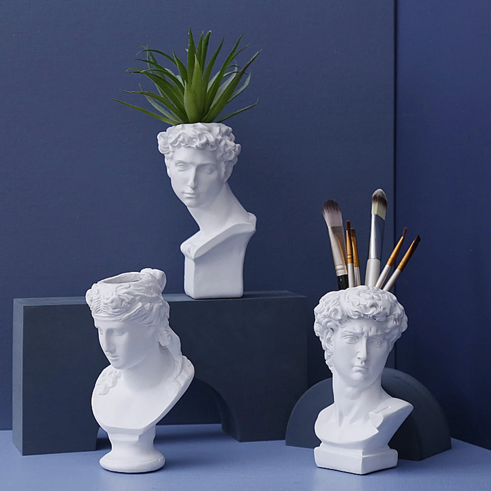 1PC Unique Resin Head Sculpture Vase Wedding Banquet Decoration Kitchen Creative Condiment Storage Tableware Accessories
1PC Unique Resin Head Sculpture Vase Wedding Banquet Decoration Kitchen Creative Condiment Storage Tableware Accessories