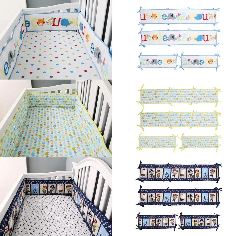 4PCS Baby Crib Liners Infant Soft And Skin-Friendly Cushions Bed Protective Pads Washable Wrinkle Resistance Pure Cotton
4PCS Baby Crib Liners Infant Soft And Skin-Friendly Cushions Bed Protective Pads Washable Wrinkle Resistance Pure Cotton